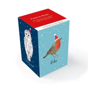 Jule Kort i Kube Festive Birds